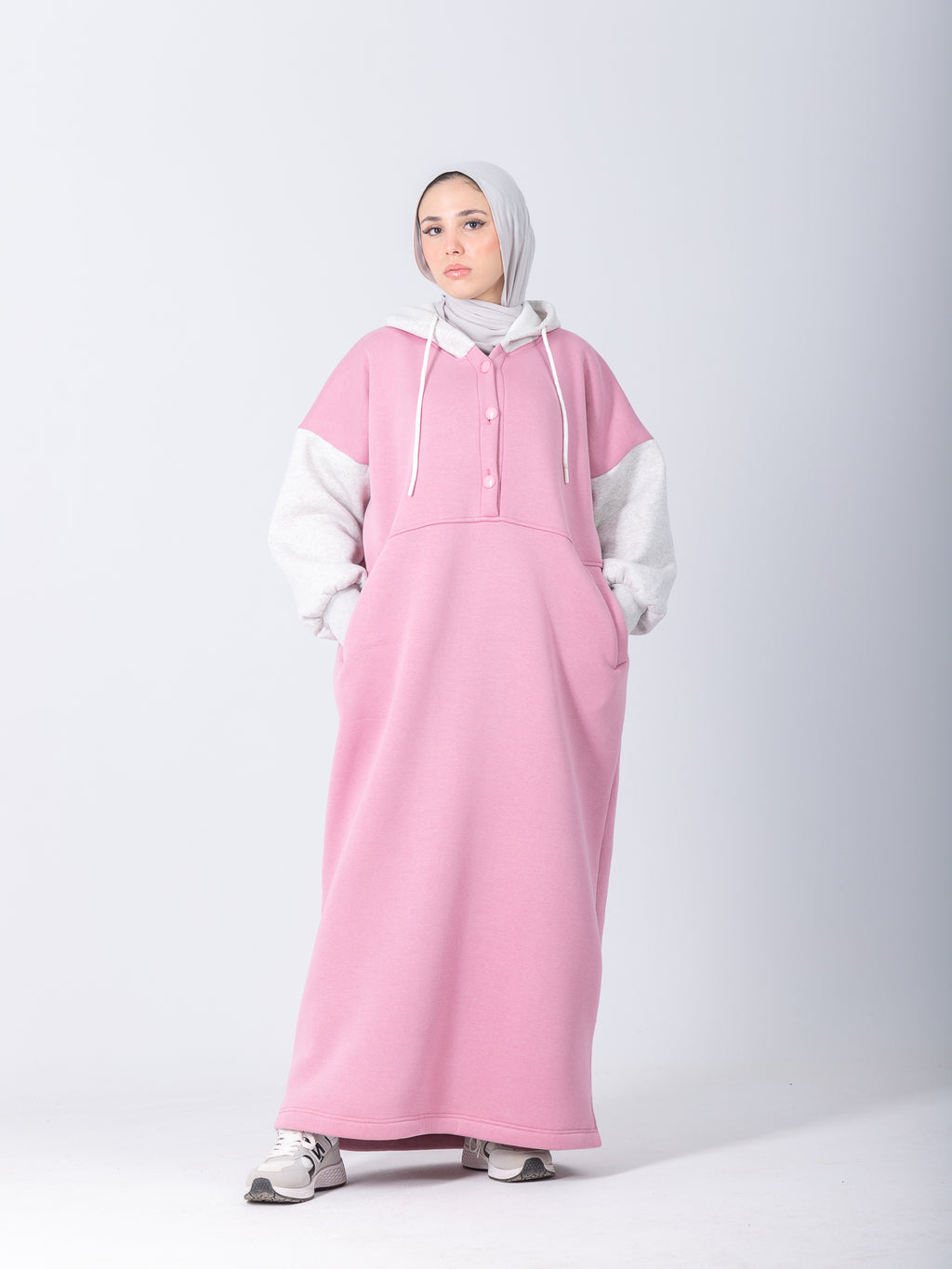 YOSR Hoodie Dress - All Pink