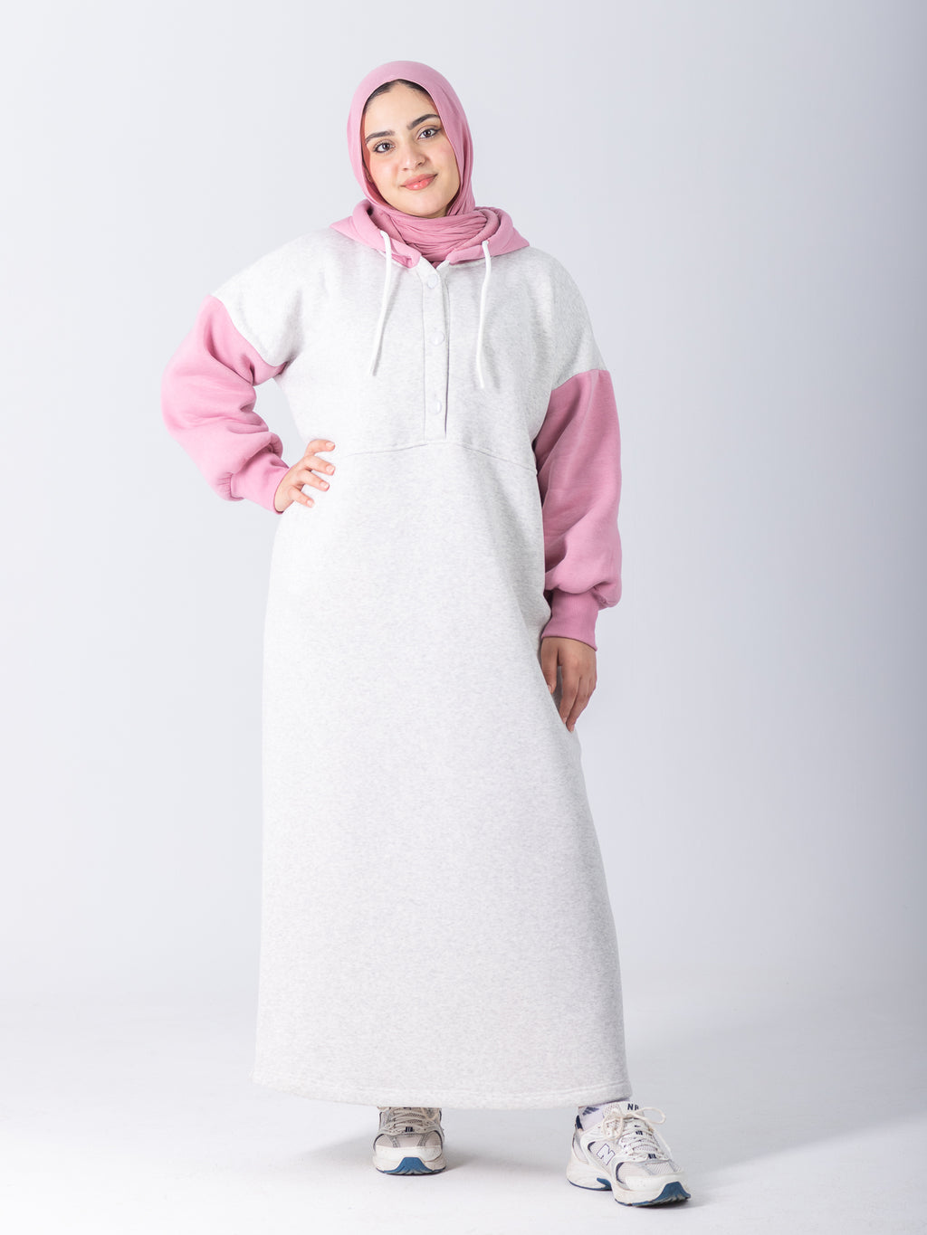 YOSR Hoodie Dress - All Grey