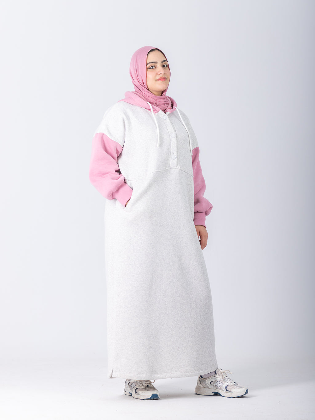 YOSR Hoodie Dress - All Grey