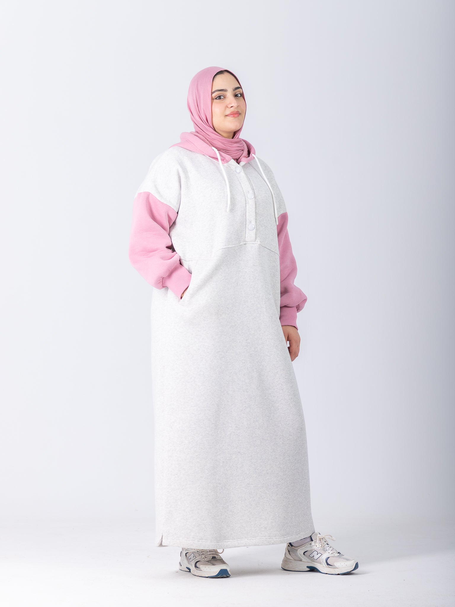 YOSR Hoodie Dress - All Grey