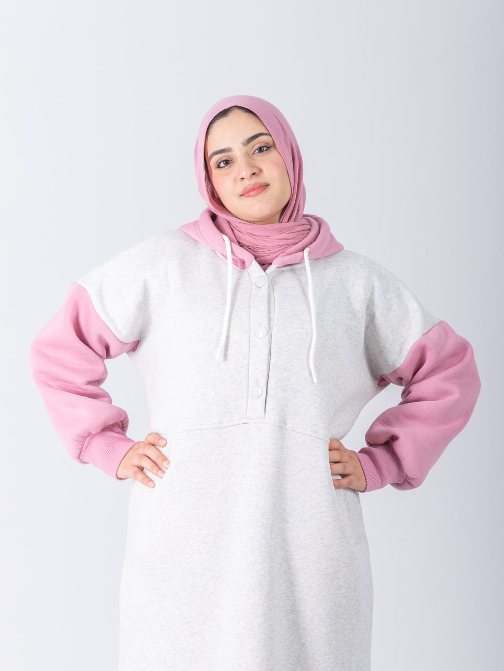 YOSR Hoodie Dress - All Grey