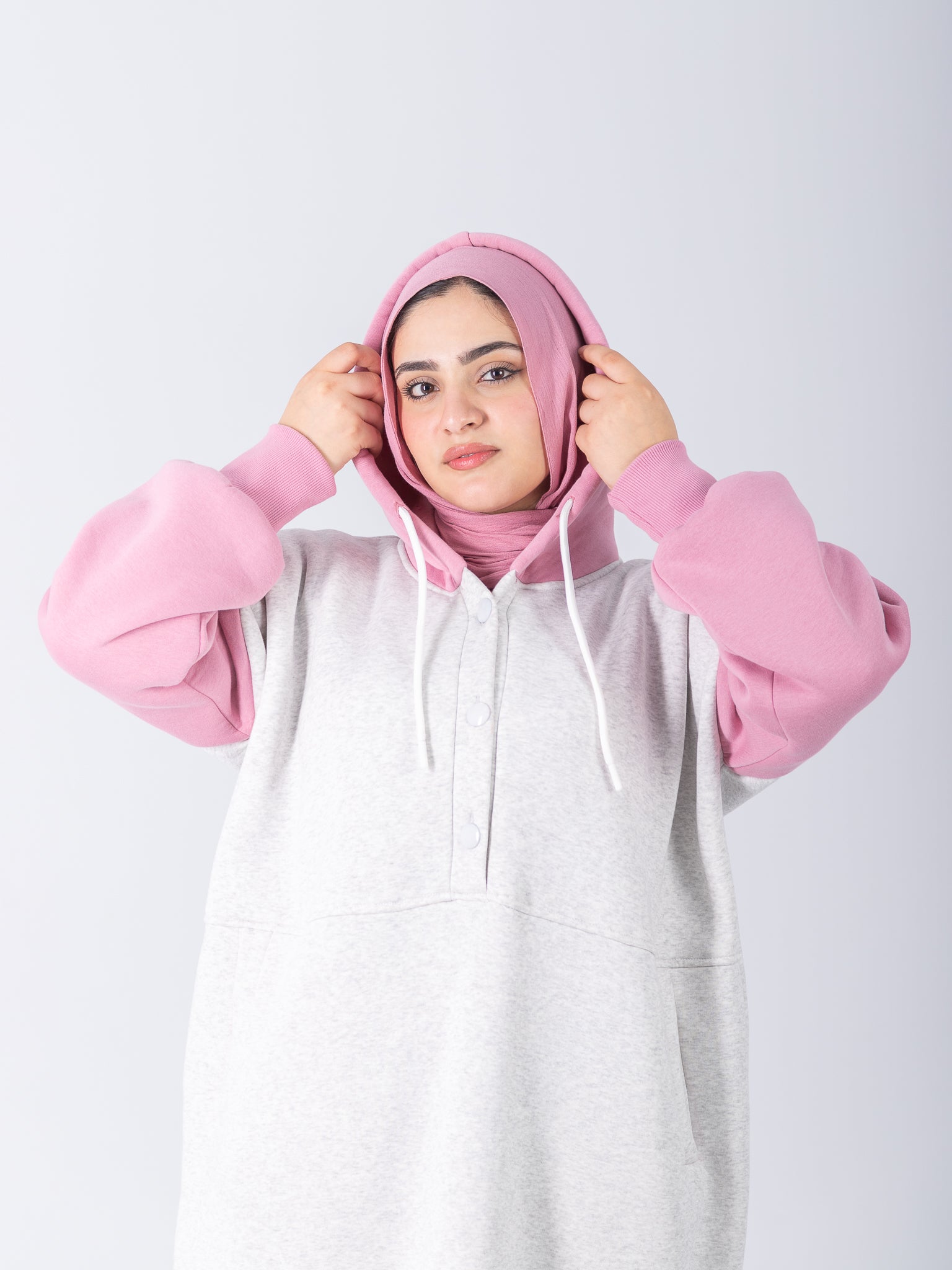 YOSR Hoodie Dress - All Grey