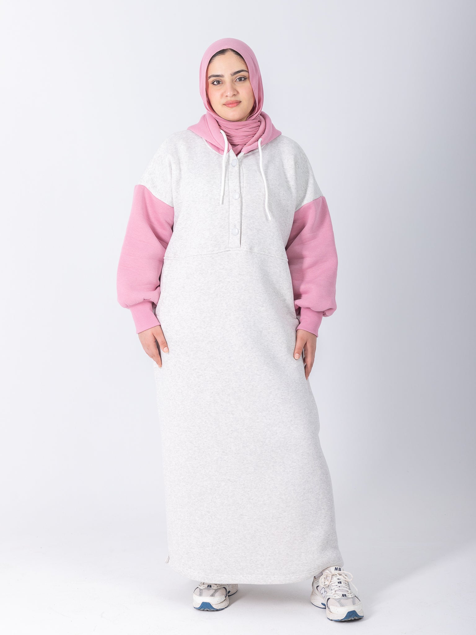 YOSR Hoodie Dress - All Grey