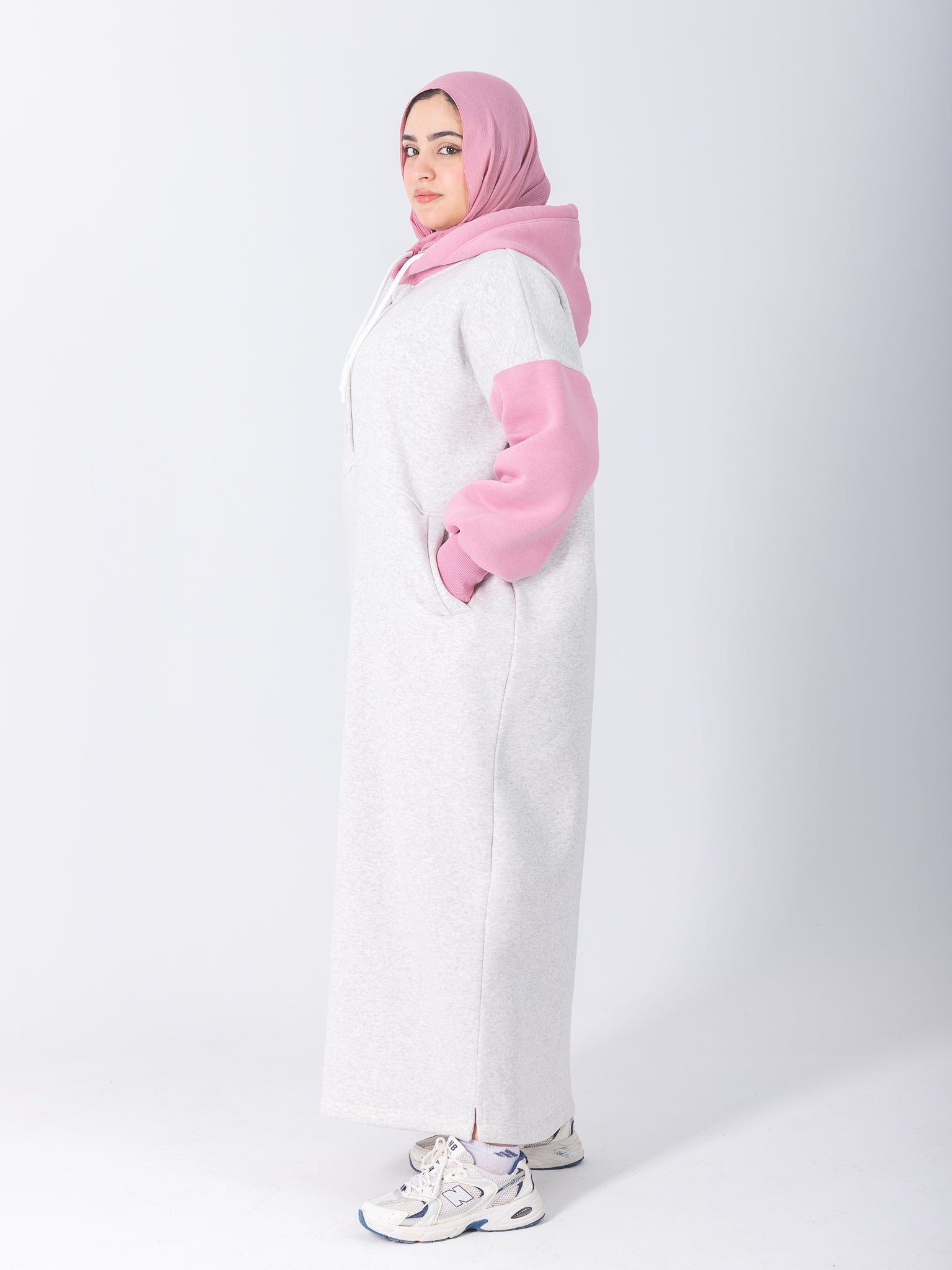 YOSR Hoodie Dress - All Grey