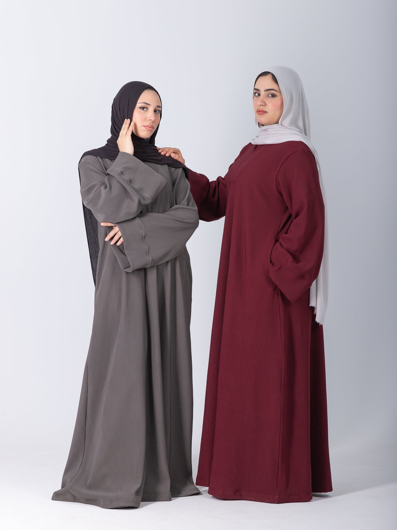 YOSR Classic Wide Abaya - Burgundy