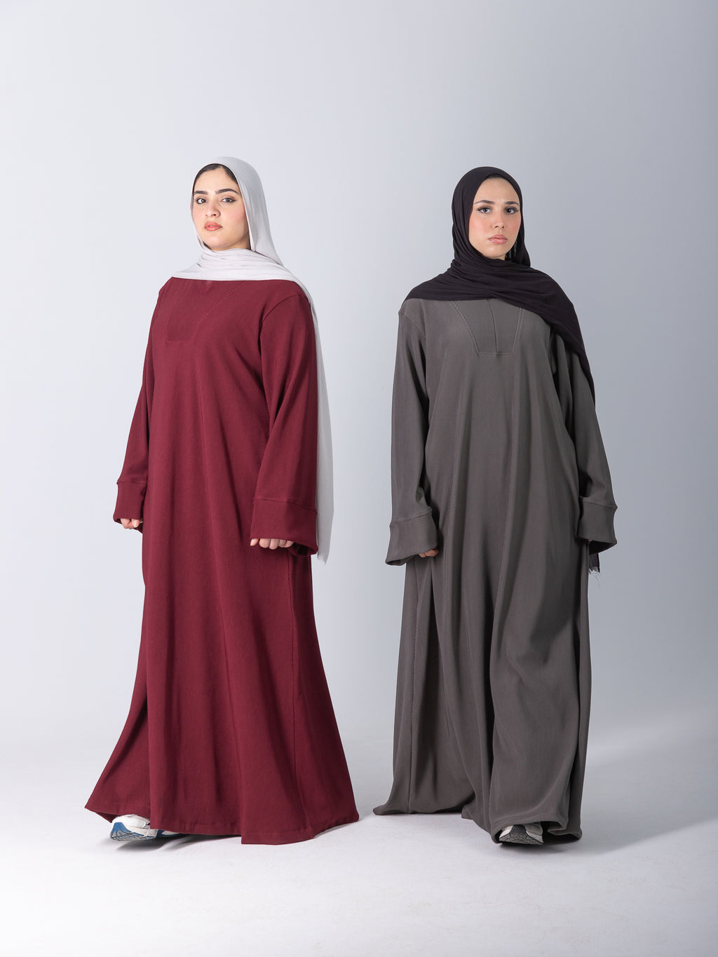 YOSR Classic Wide Abaya - Burgundy